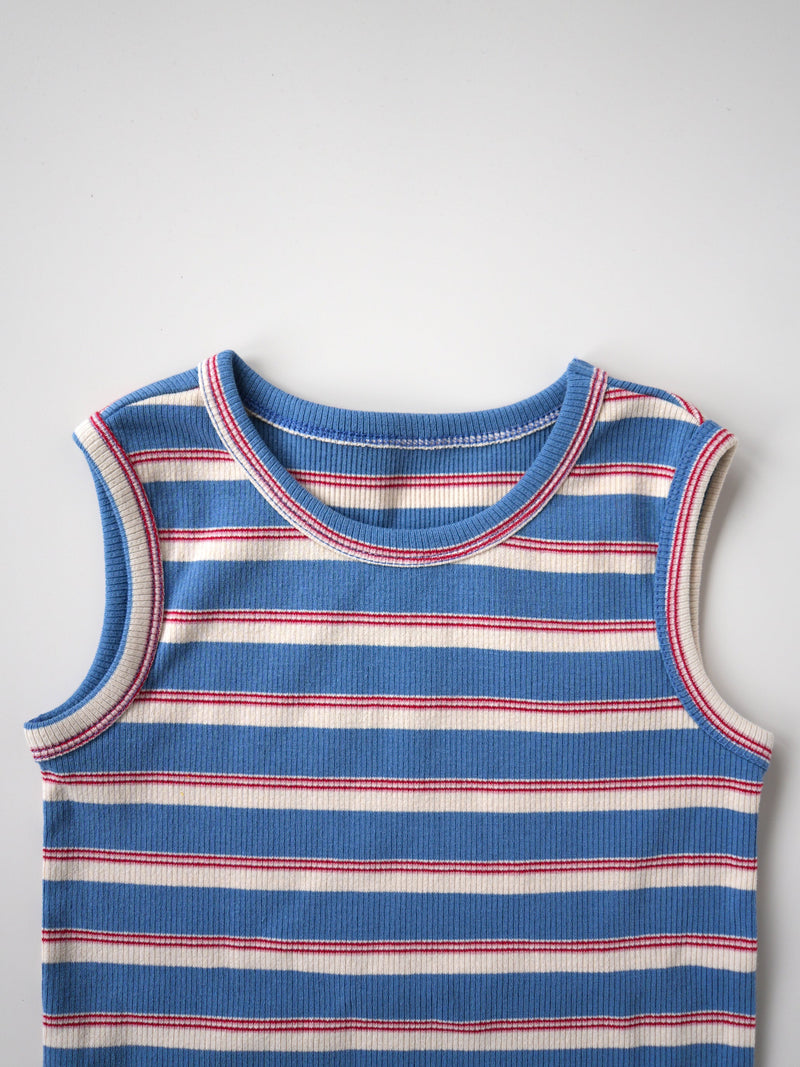 Stripe sleeveless