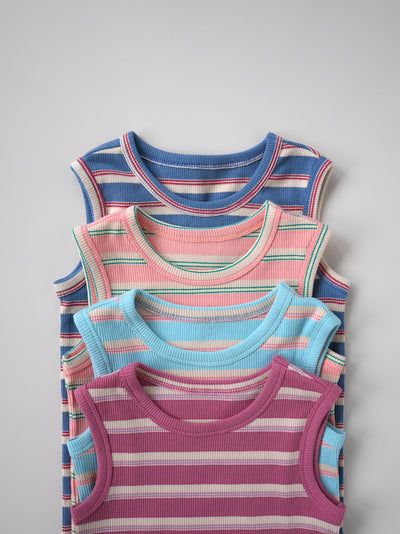 Stripe sleeveless