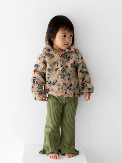 Knit frill pants