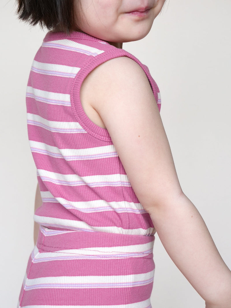 Stripe sleeveless