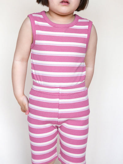 Stripe sleeveless