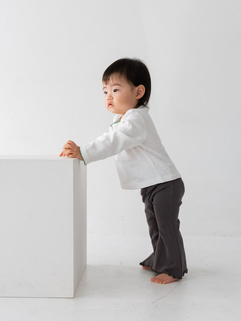 Flare cotton pants