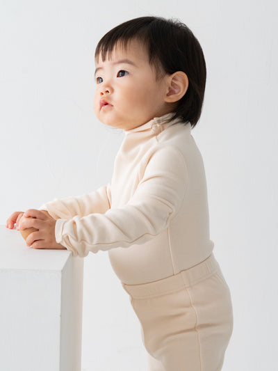 Fluffy warm high neck