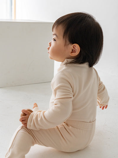 Fluffy warm high neck