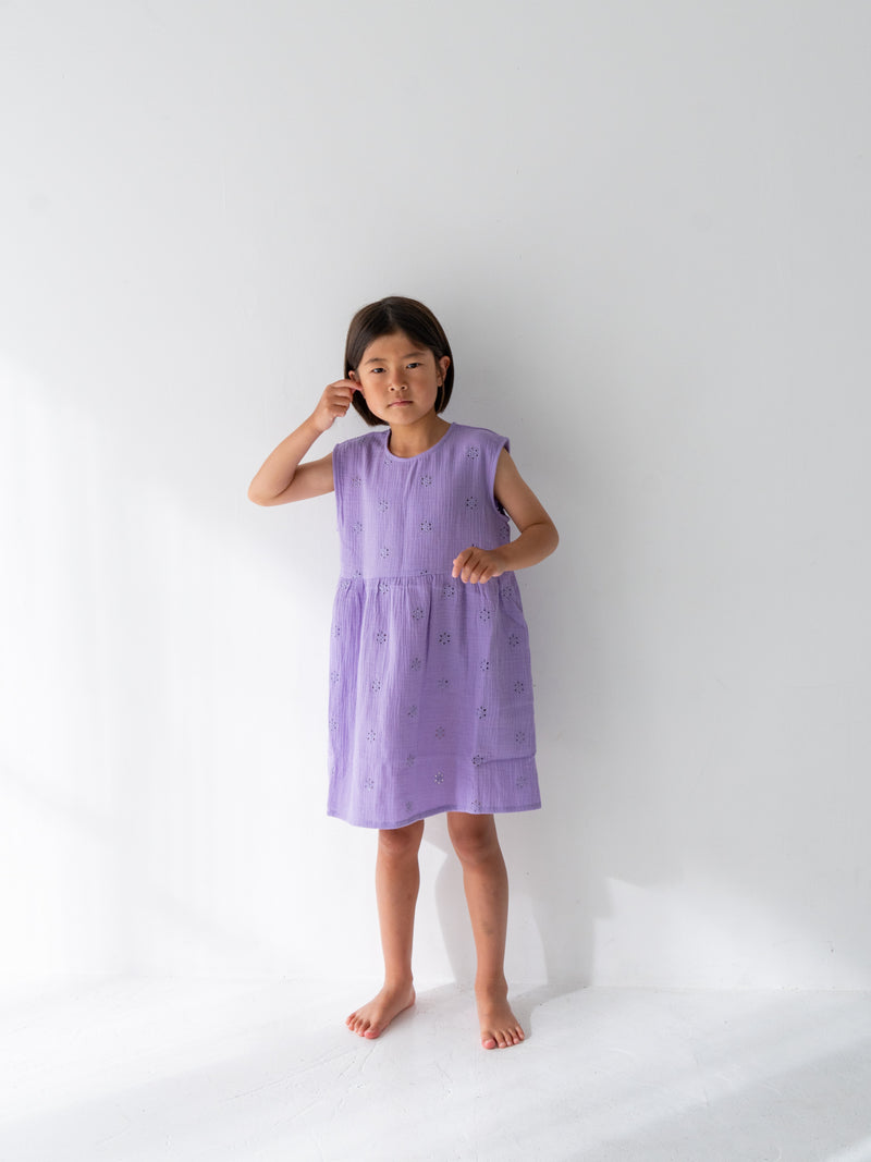 Flower crepe dress
