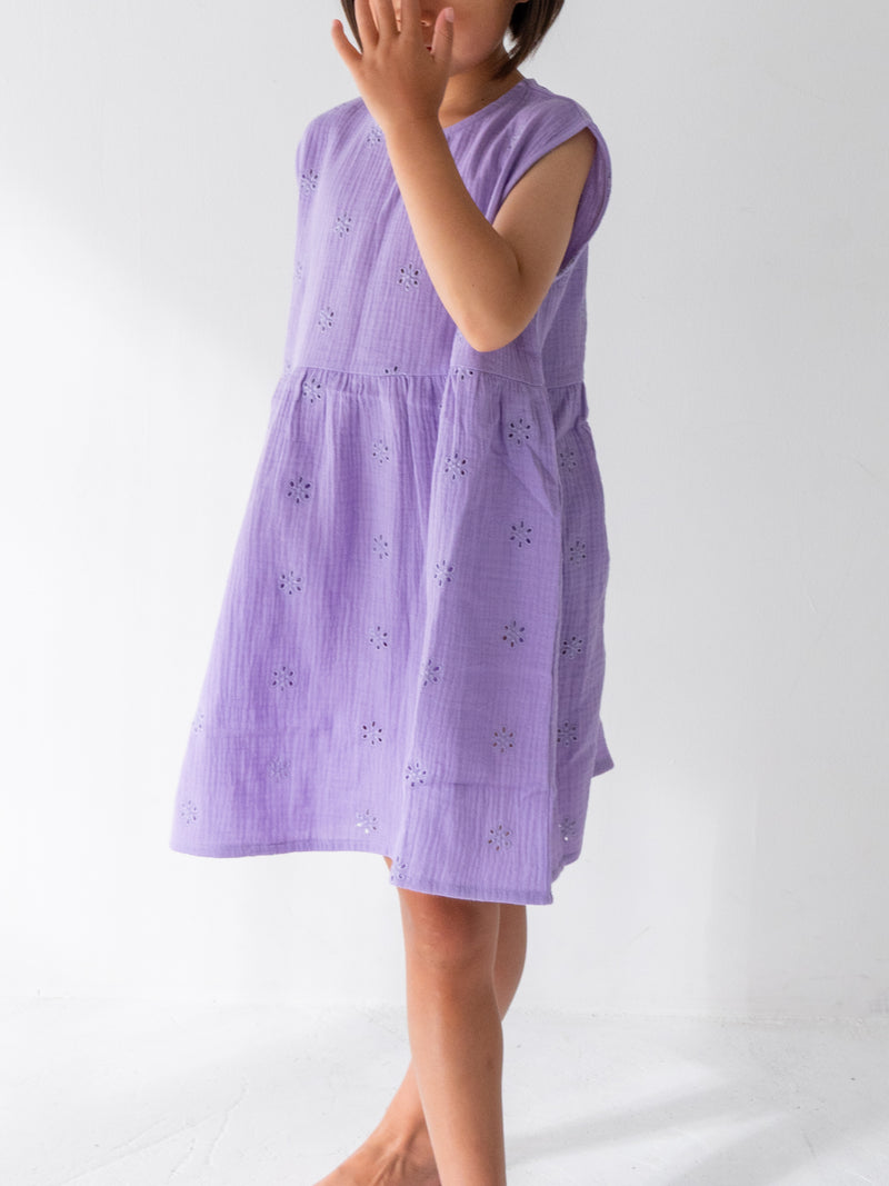 Flower crepe dress