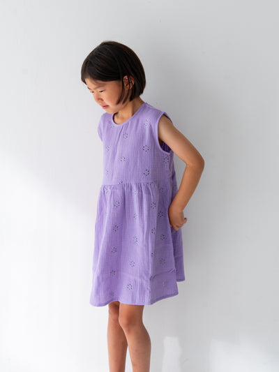Flower crepe dress