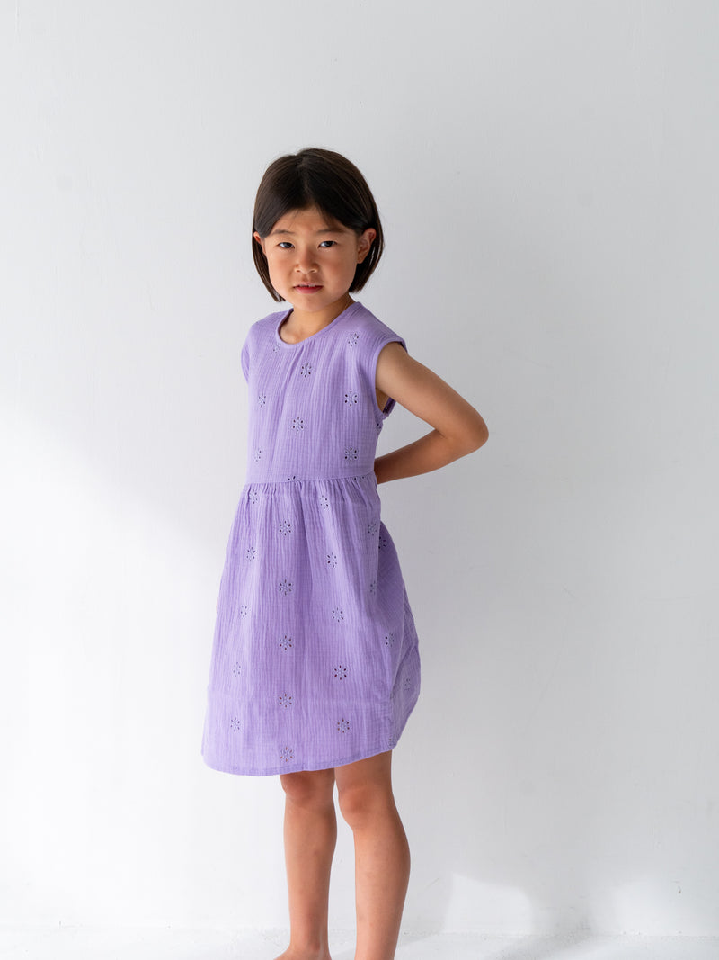 Flower crepe dress