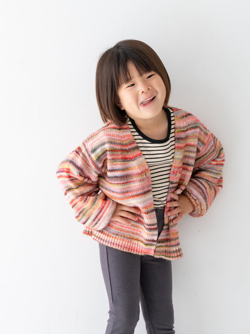 Marble knit cardigan