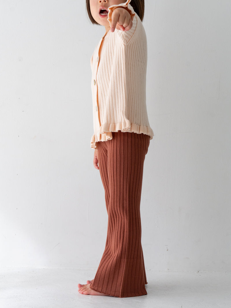 Knit flare pants