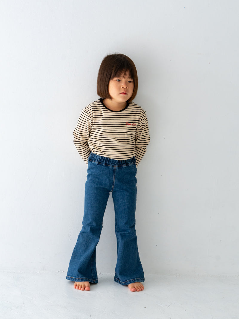 Ribbed stripe L/S