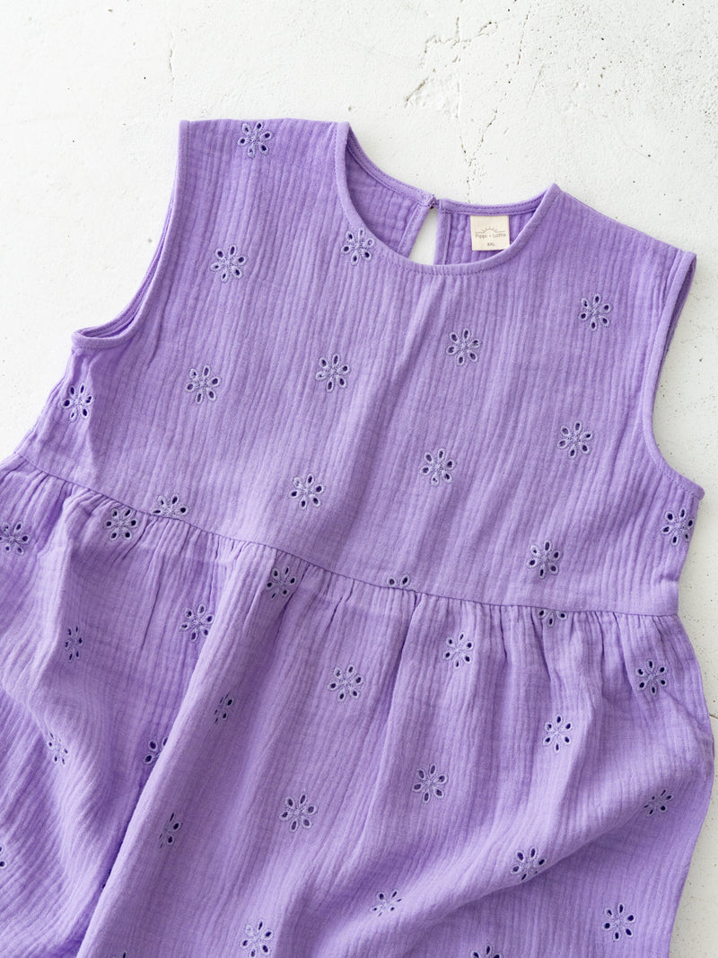 Flower crepe dress