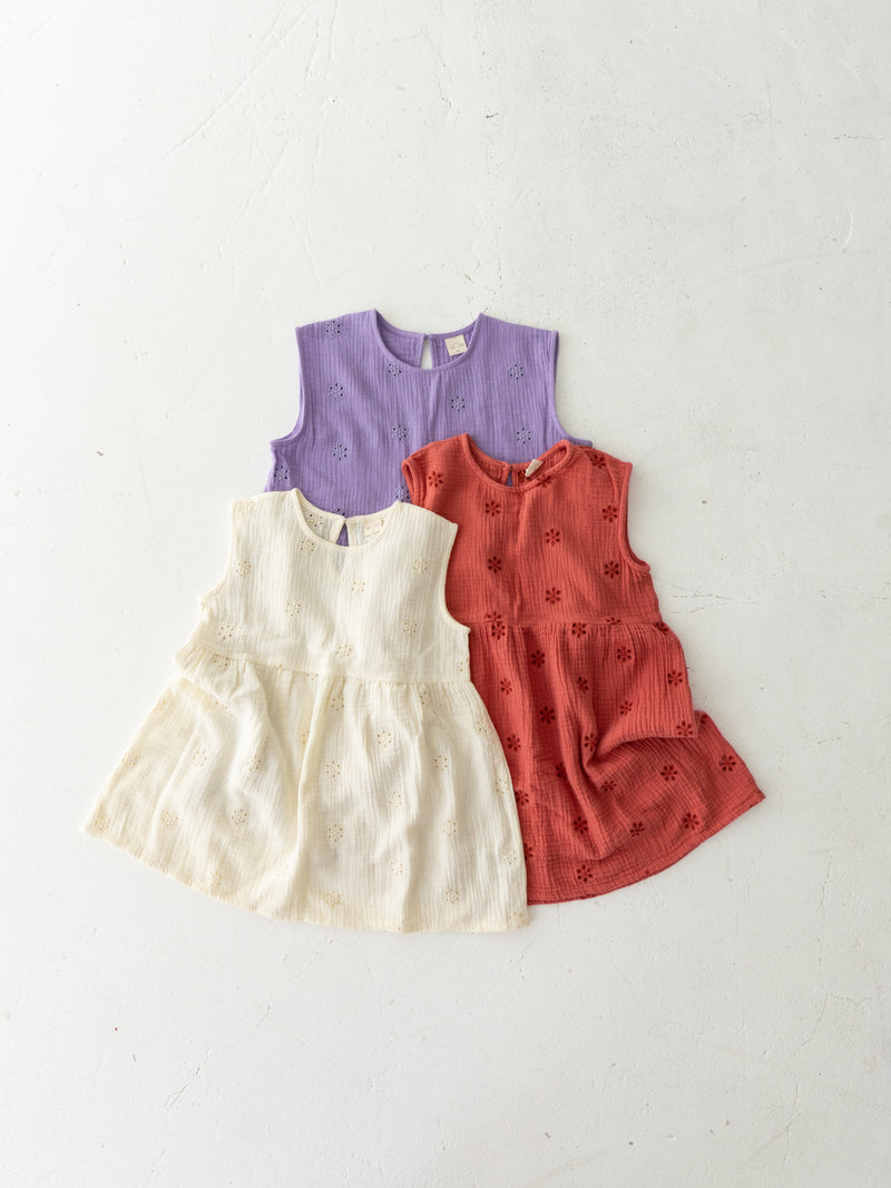 Flower crepe dress