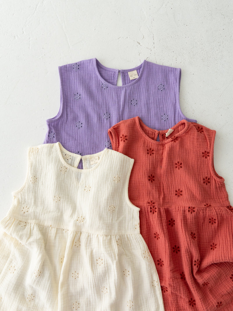 Flower crepe dress