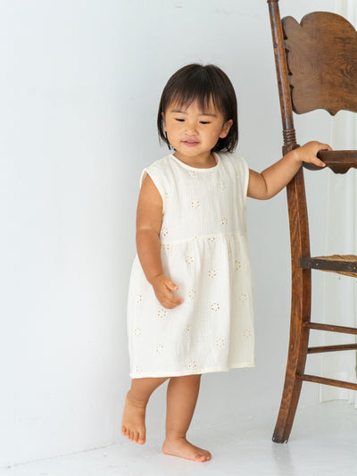 Flower crepe dress