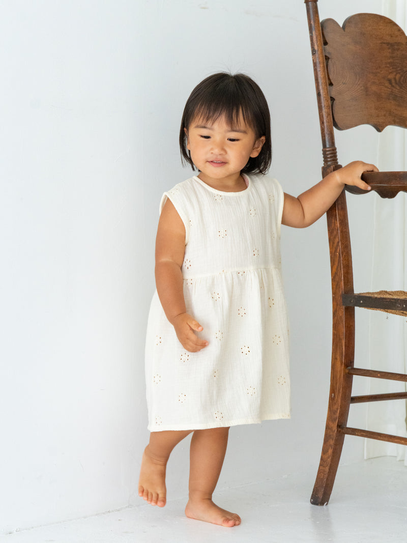 Flower crepe dress
