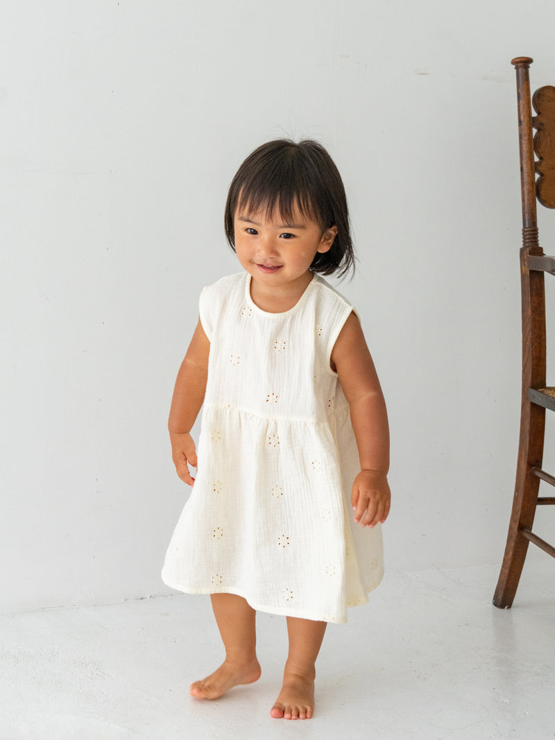 Flower crepe dress