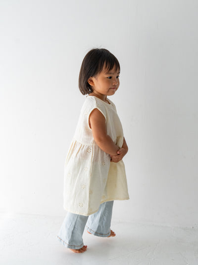 Flower crepe dress