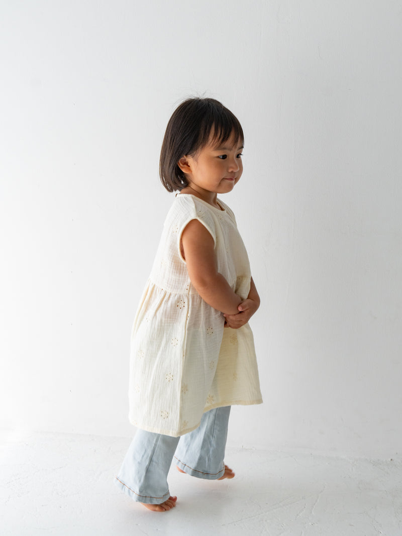 Flower crepe dress