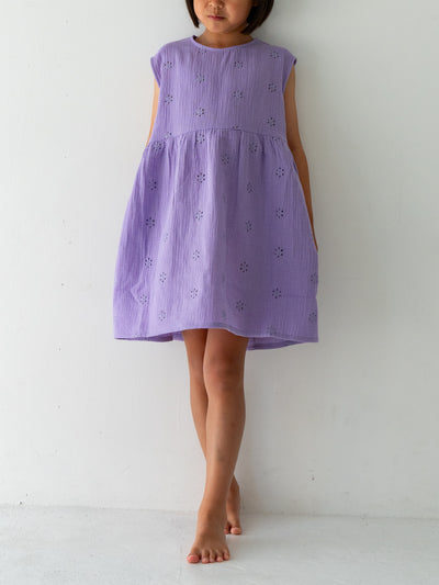 Flower crepe dress