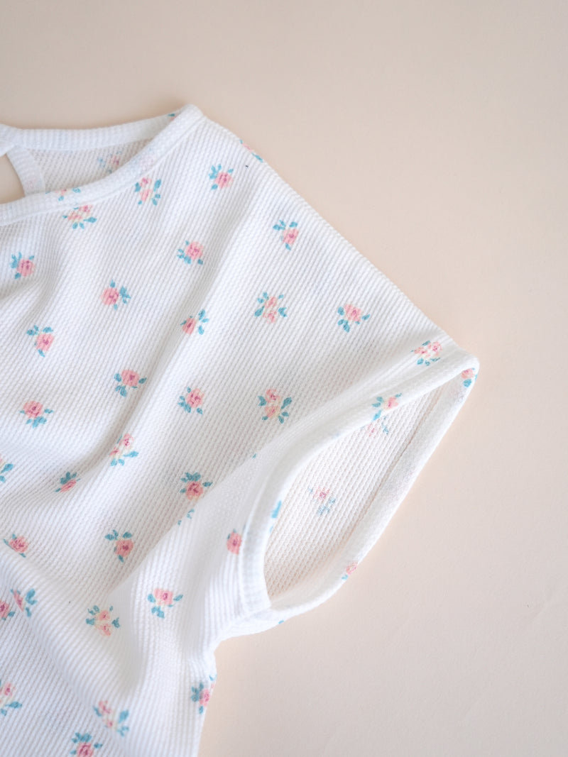 Flower waffle TEE