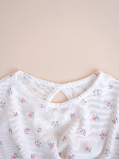 【SALE】Flower waffle TEE