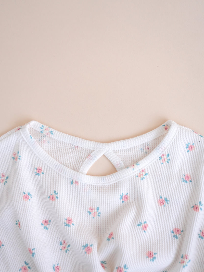 Flower waffle TEE