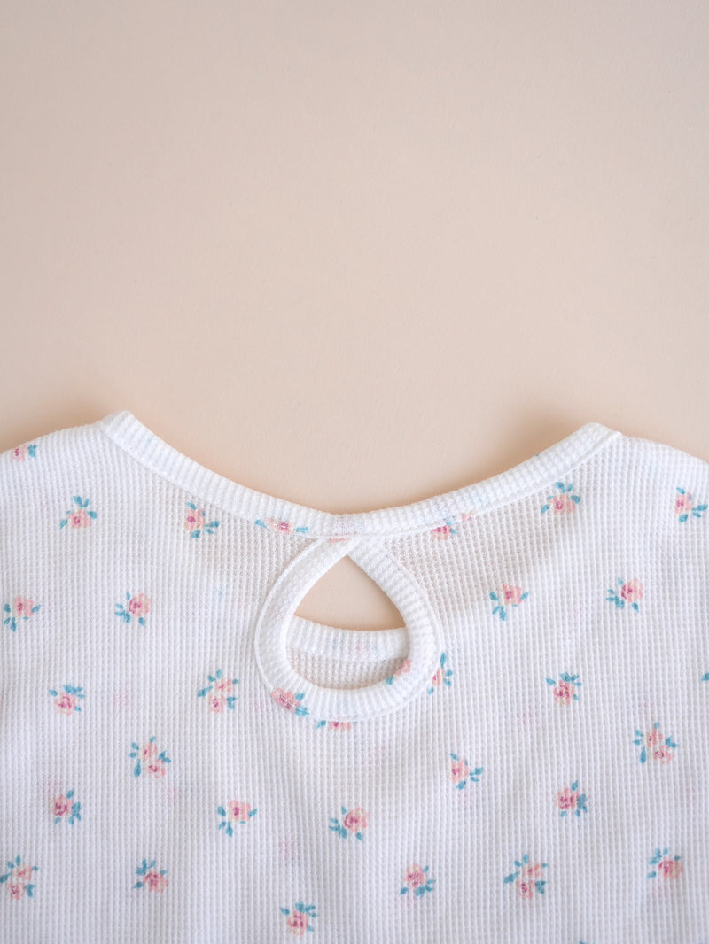 Flower waffle TEE