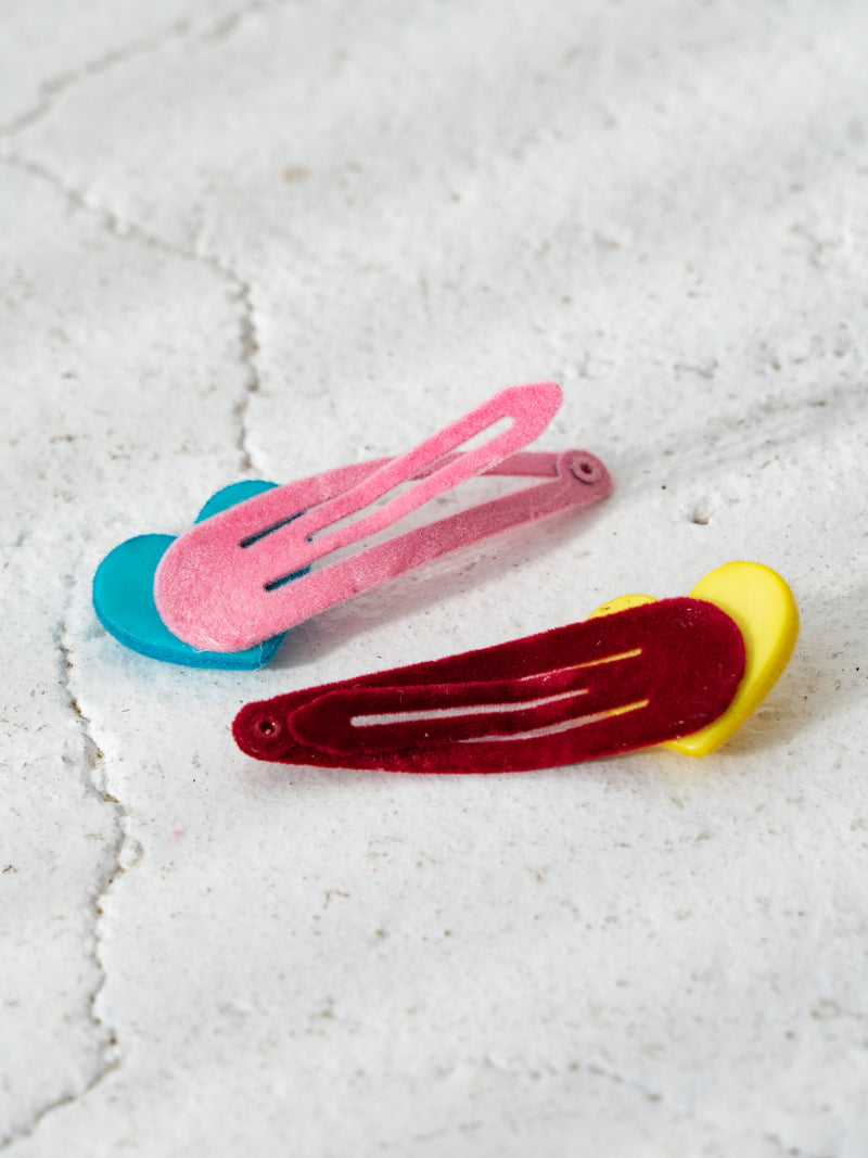 Velvet heart pin