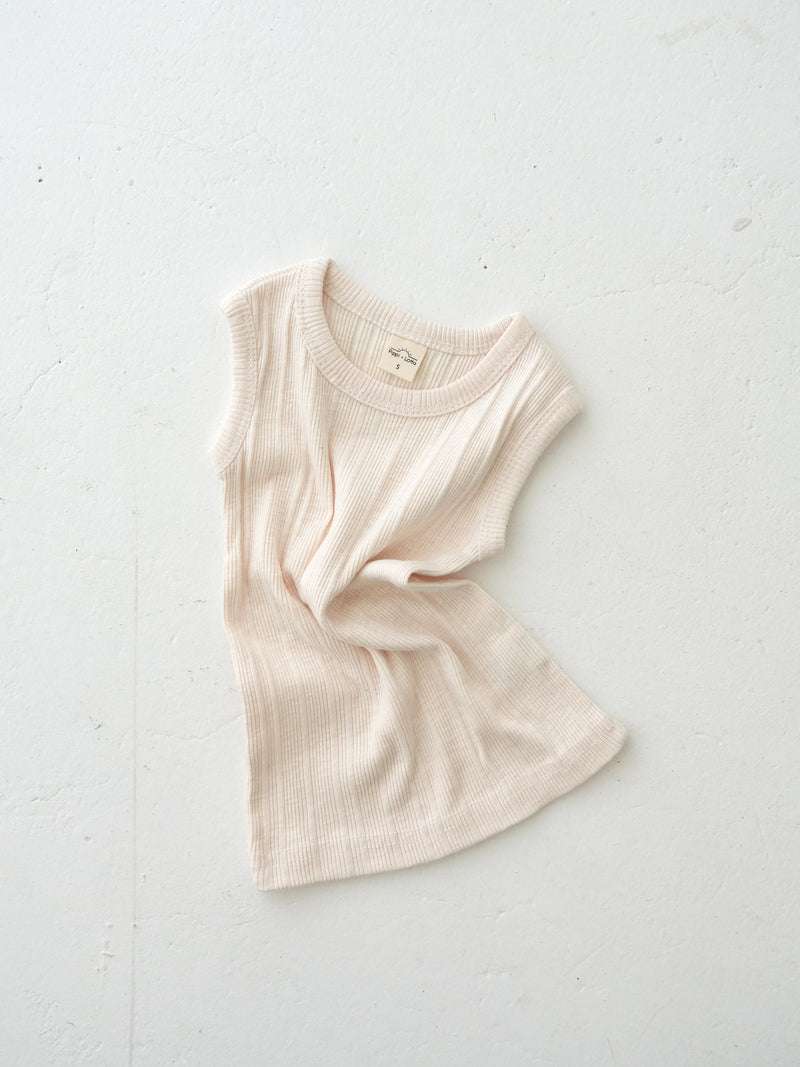 Ribbed sleeveless