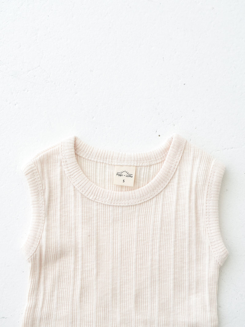 Ribbed sleeveless