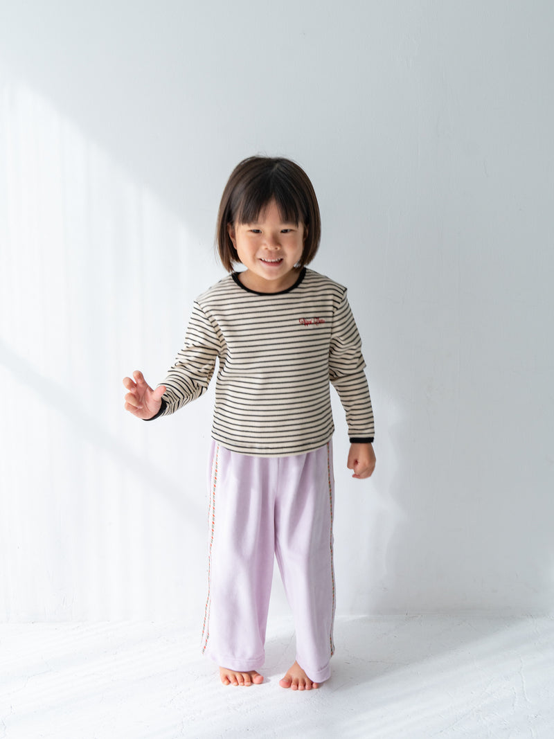 Ribbed stripe L/S