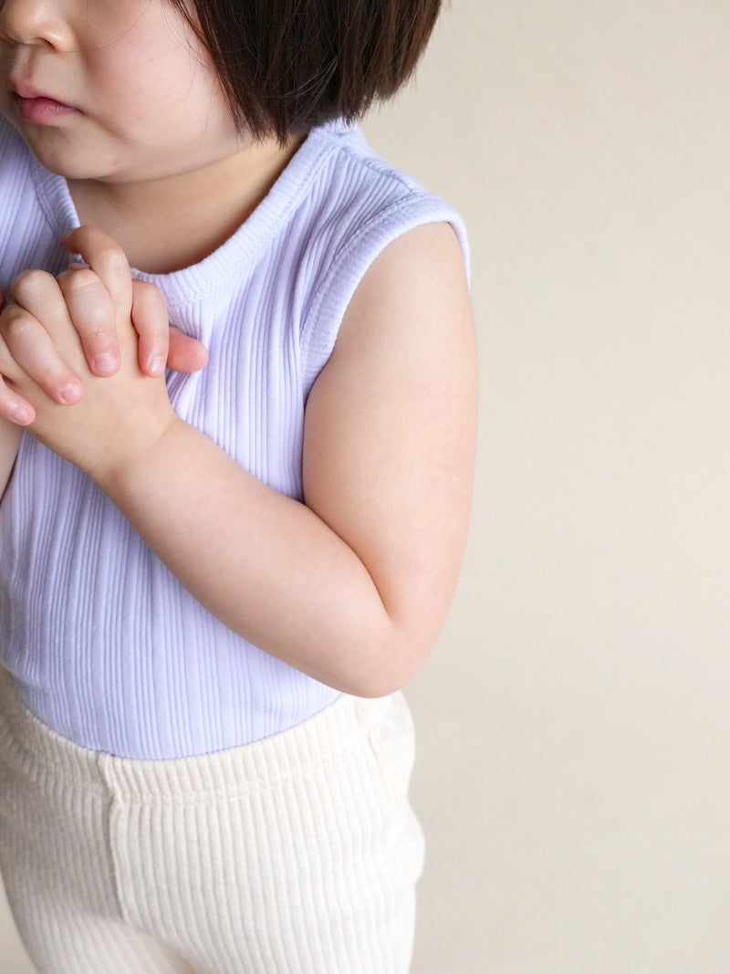 Ribbed sleeveless