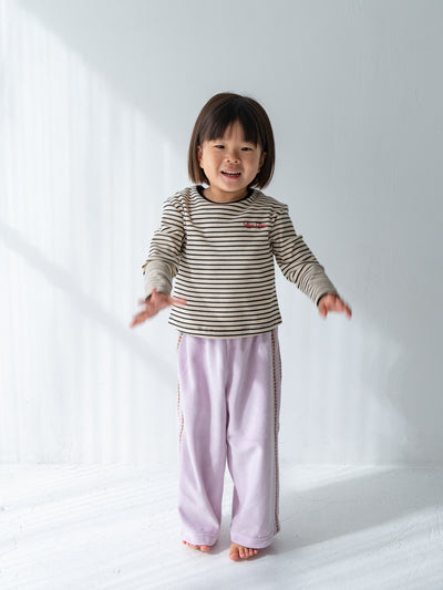 Ribbed stripe L/S