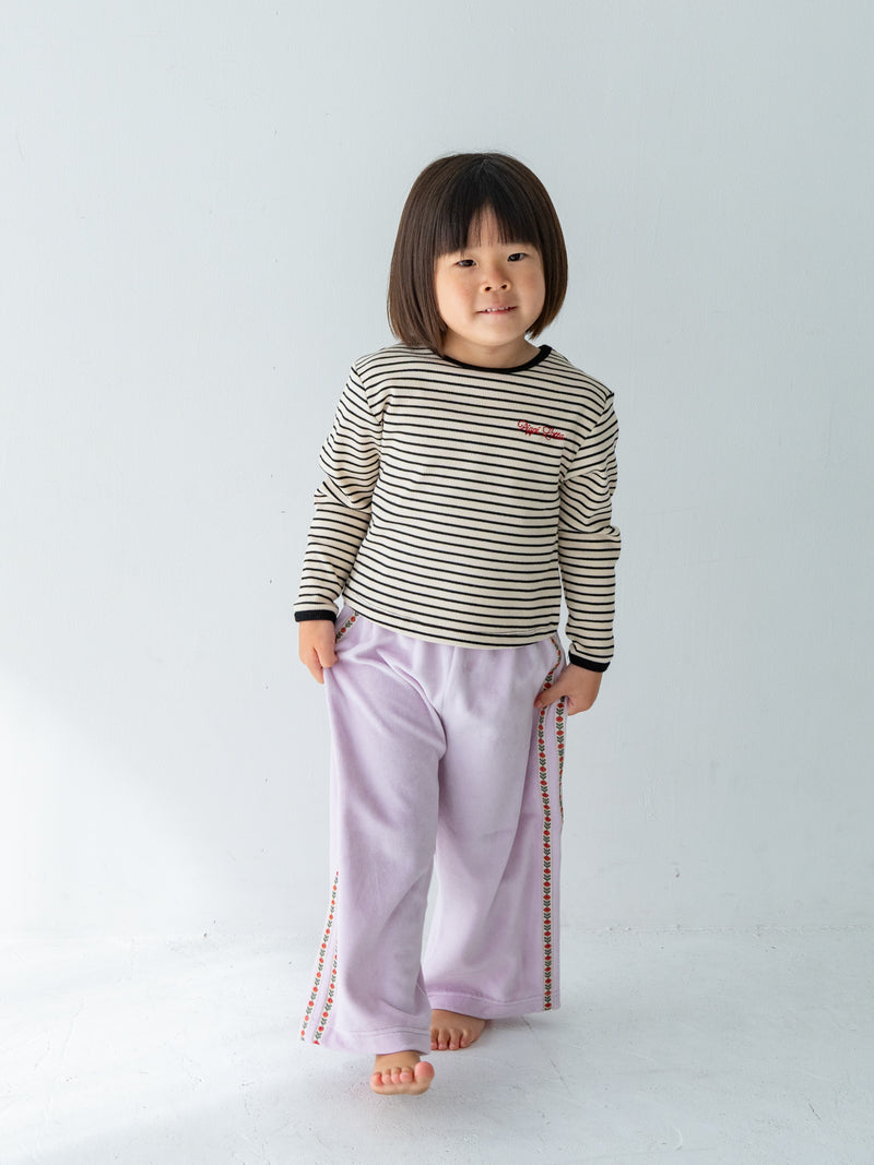 Ribbed stripe L/S