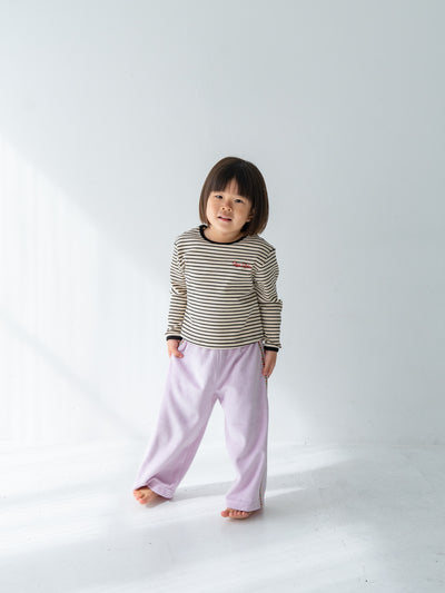 Ribbed stripe L/S