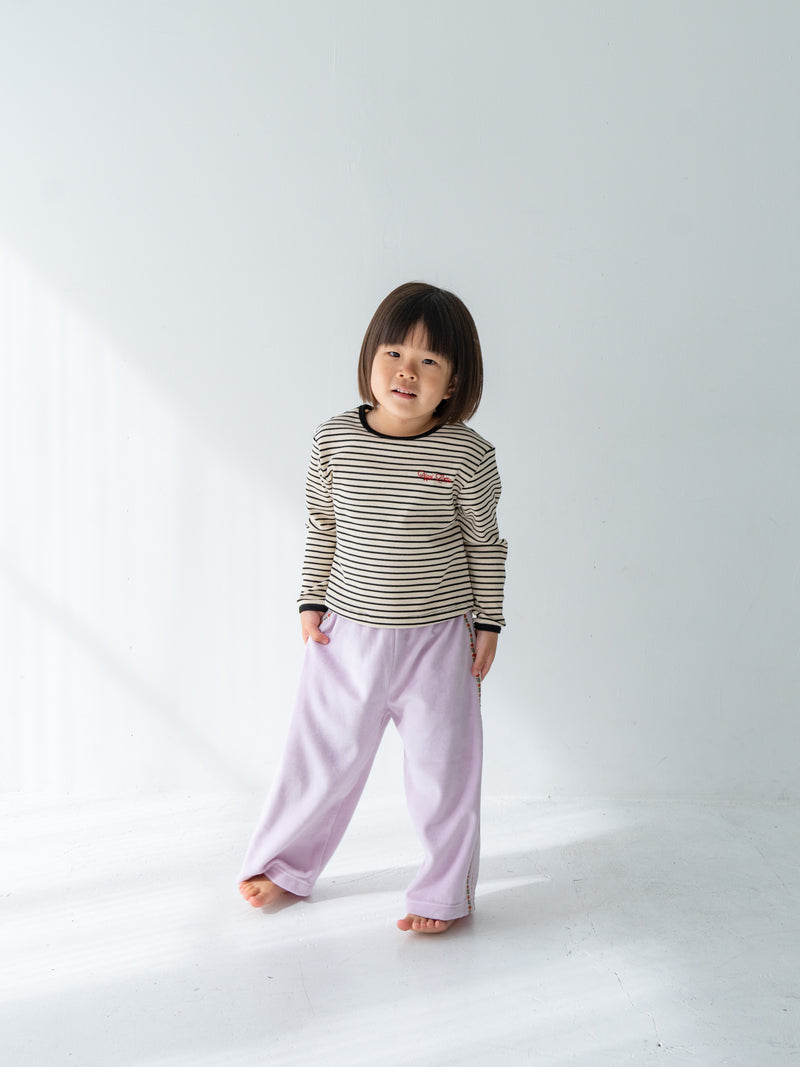 Ribbed stripe L/S