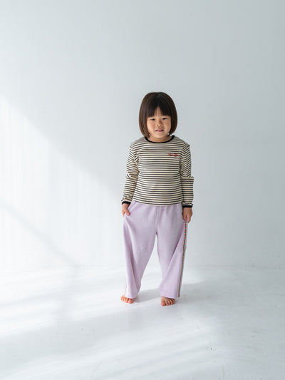 Ribbed stripe L/S