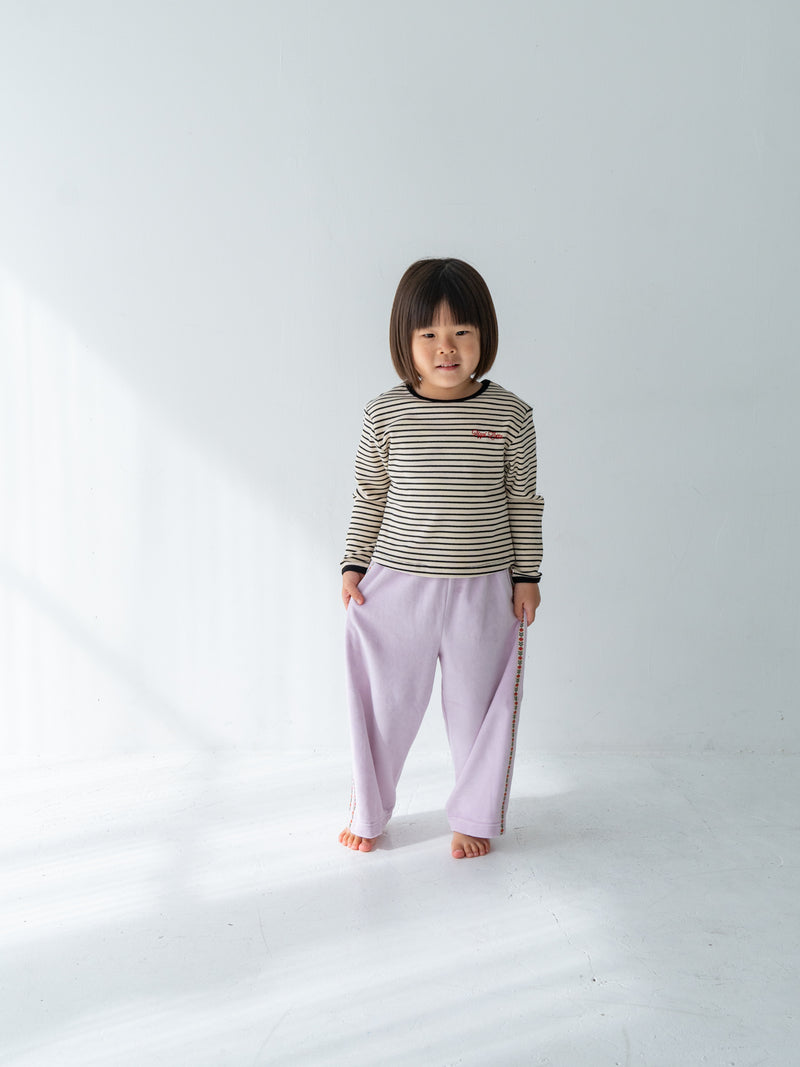 Ribbed stripe L/S