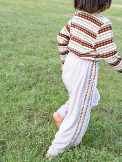 Flower line pants