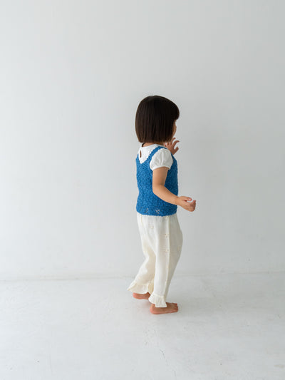 Flower crepe pants