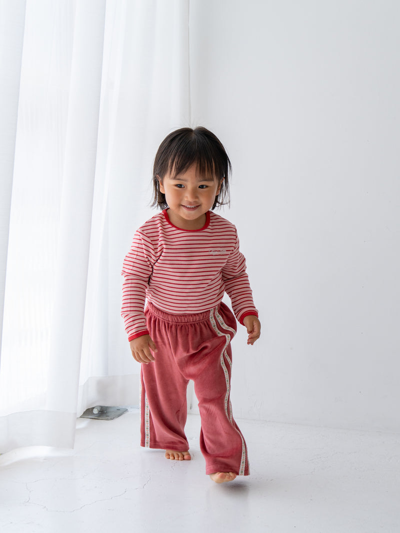 Ribbed stripe L/S