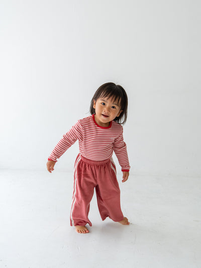 Ribbed stripe L/S