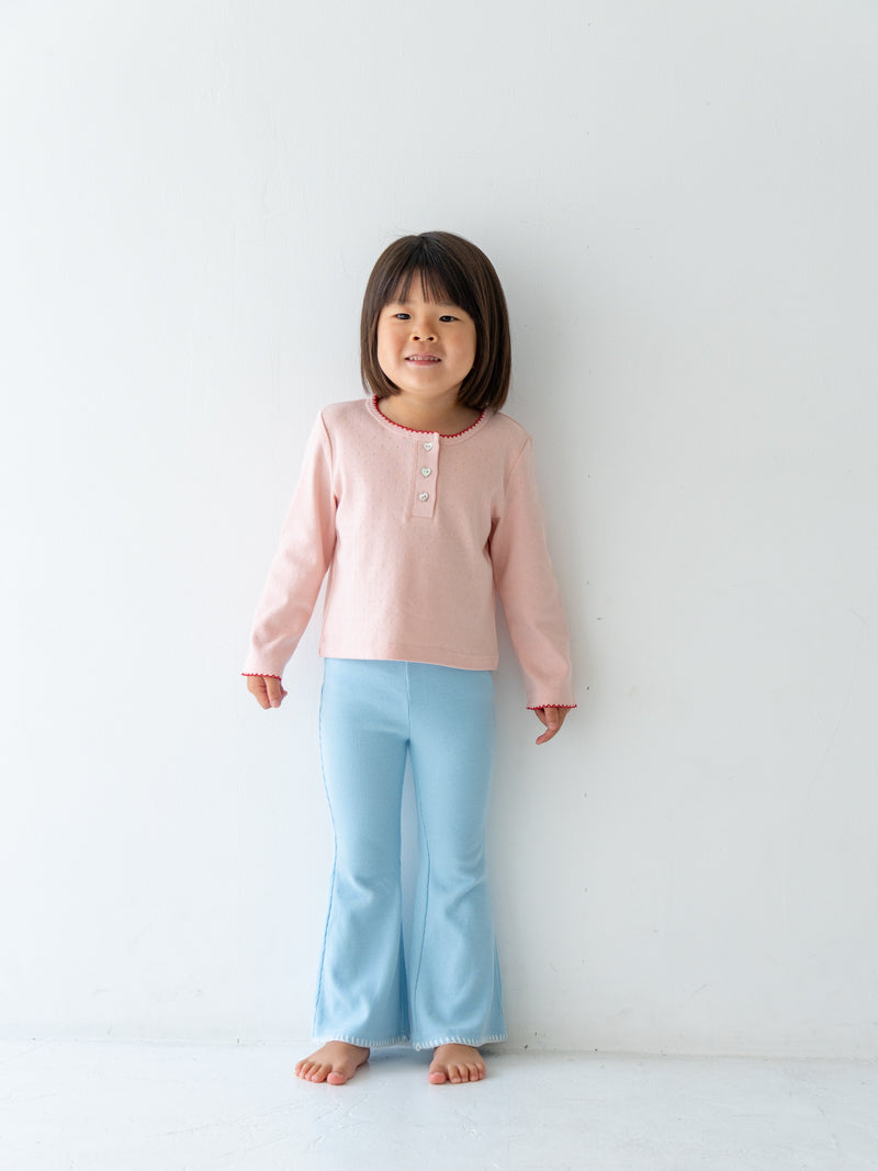 Stitch flare pants