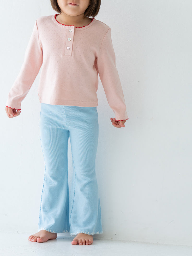 Stitch flare pants