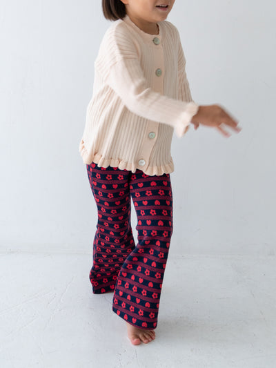 Flower heart pants