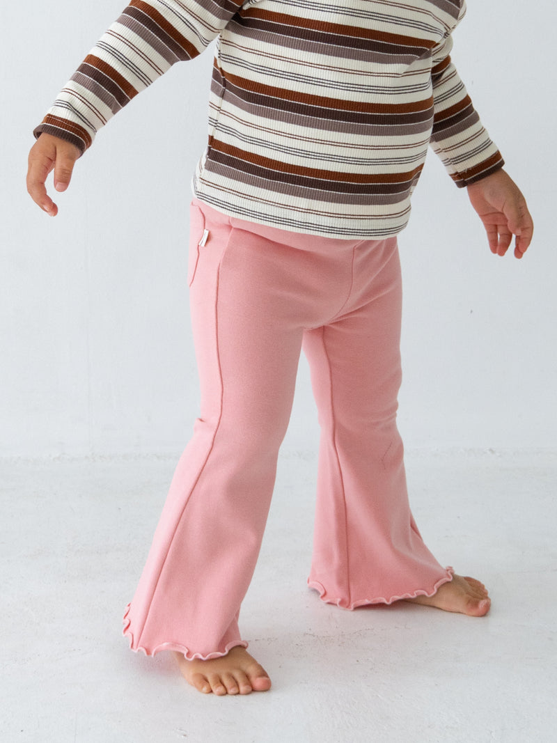 Flare cotton pants
