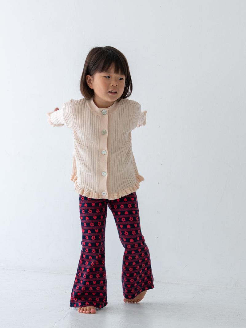 Flower heart pants