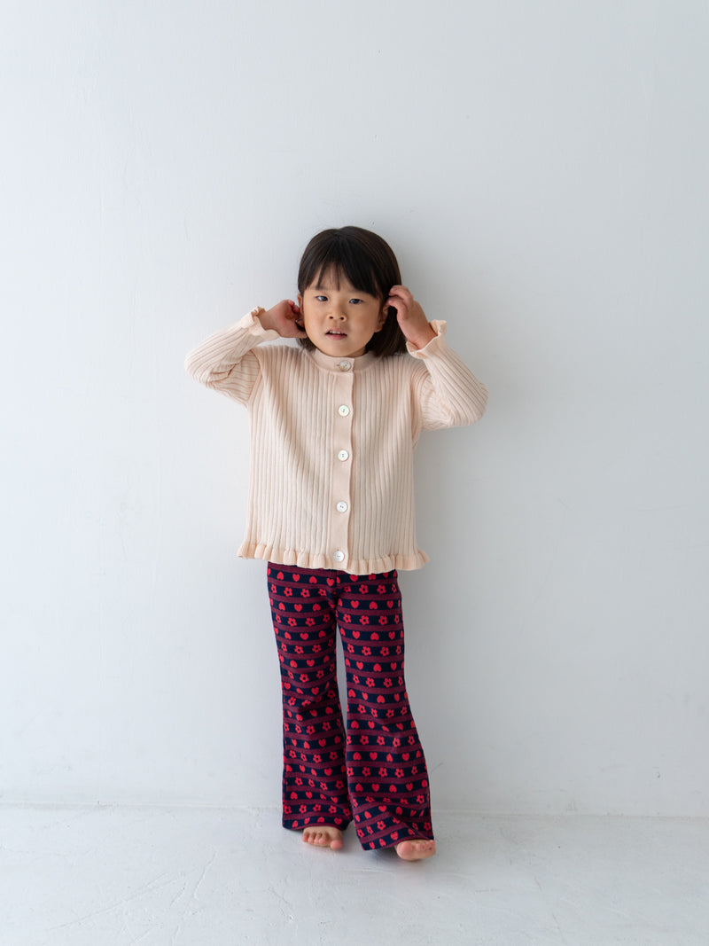 Flower heart pants