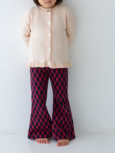Flower heart pants